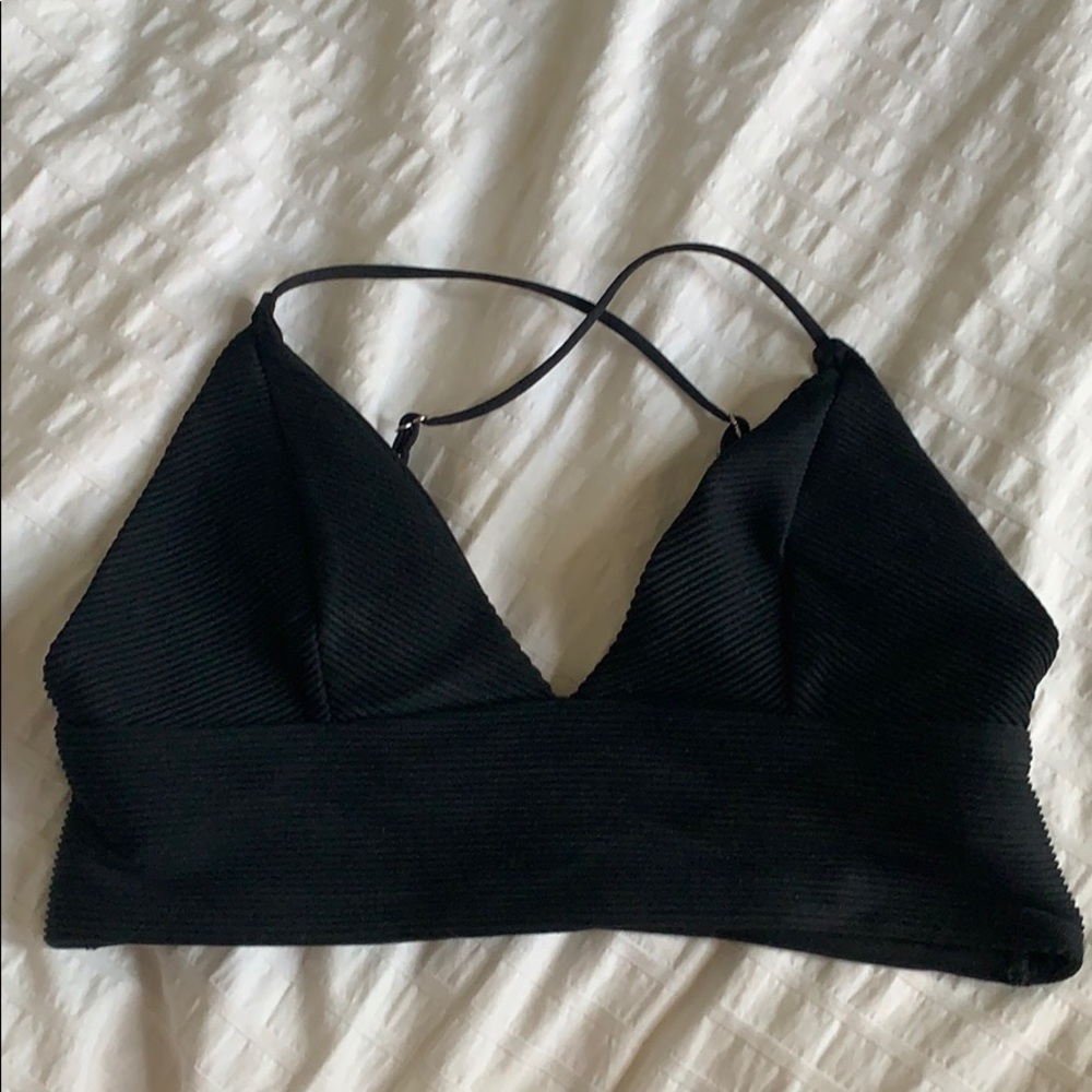 Black bikini top